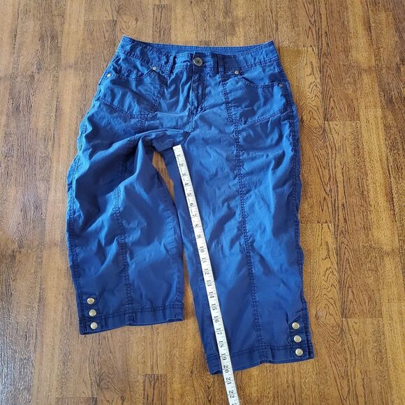 Kim Rogers Womens Sz 10 Navy Blue Capri Pant - Picture 5 of 6